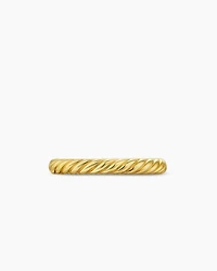 Cable Band Ring 18K Yellow Gold, 2.8mm