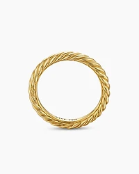 Cable Band Ring 18K Yellow Gold, 2.8mm