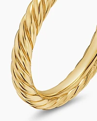 Cable Band Ring 18K Yellow Gold, 2.8mm