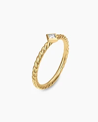 Petite Modern Renaissance® Stack Ring 18K Yellow Gold with Diamond, 4.9mm