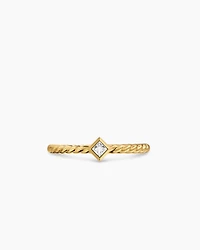 Petite Modern Renaissance® Stack Ring 18K Yellow Gold with Diamond, 4.9mm