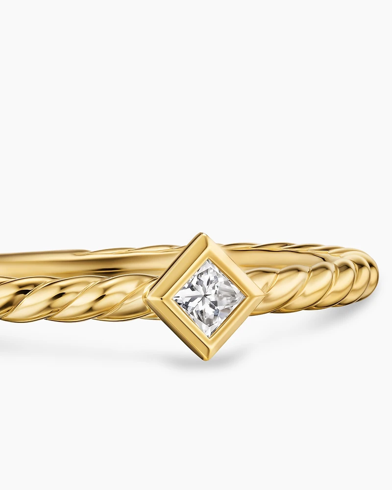 Petite Modern Renaissance® Stack Ring 18K Yellow Gold with Diamond, 4.9mm