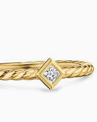 Petite Modern Renaissance® Stack Ring 18K Yellow Gold with Diamond, 4.9mm