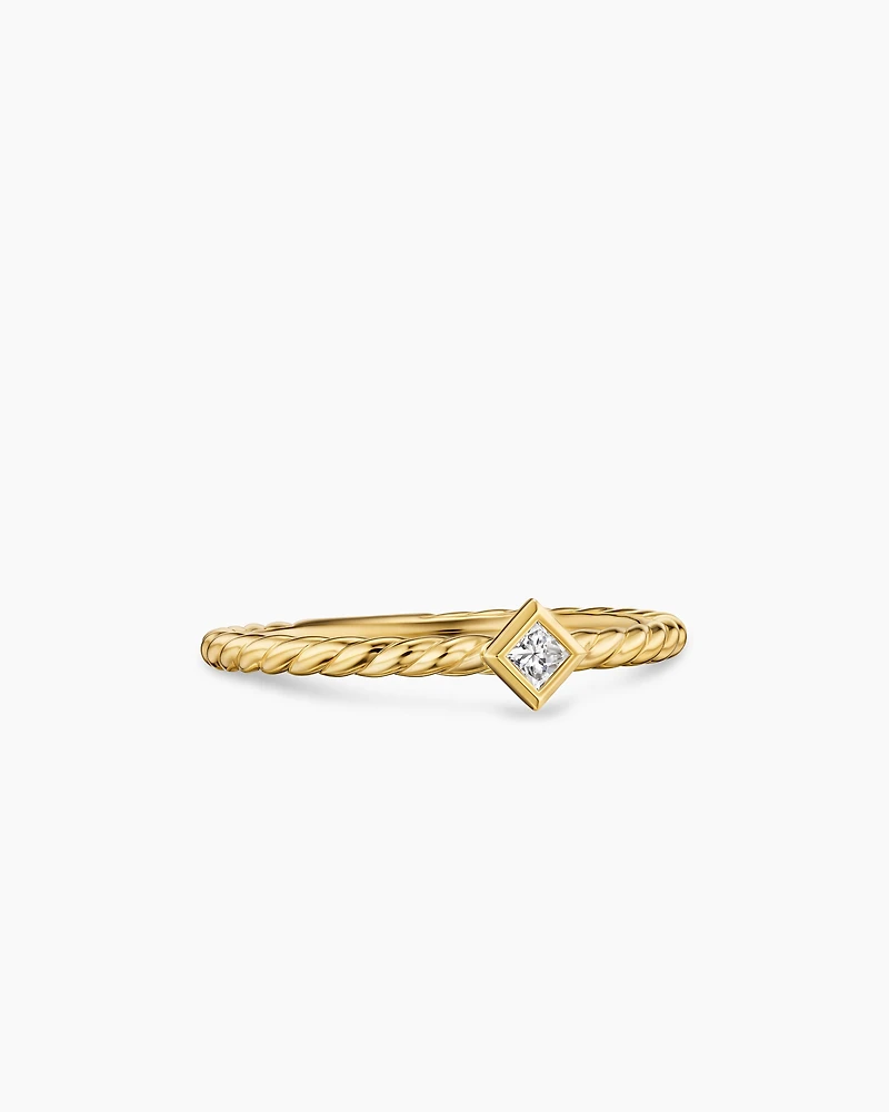 Petite Modern Renaissance® Stack Ring 18K Yellow Gold with Diamond, 4.9mm
