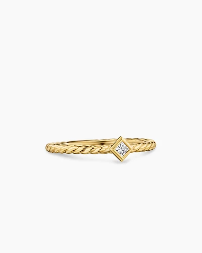 Petite Modern Renaissance® Stack Ring 18K Yellow Gold with Diamond, 4.9mm