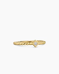 Petite Modern Renaissance® Stack Ring 18K Yellow Gold with Diamond, 4.9mm