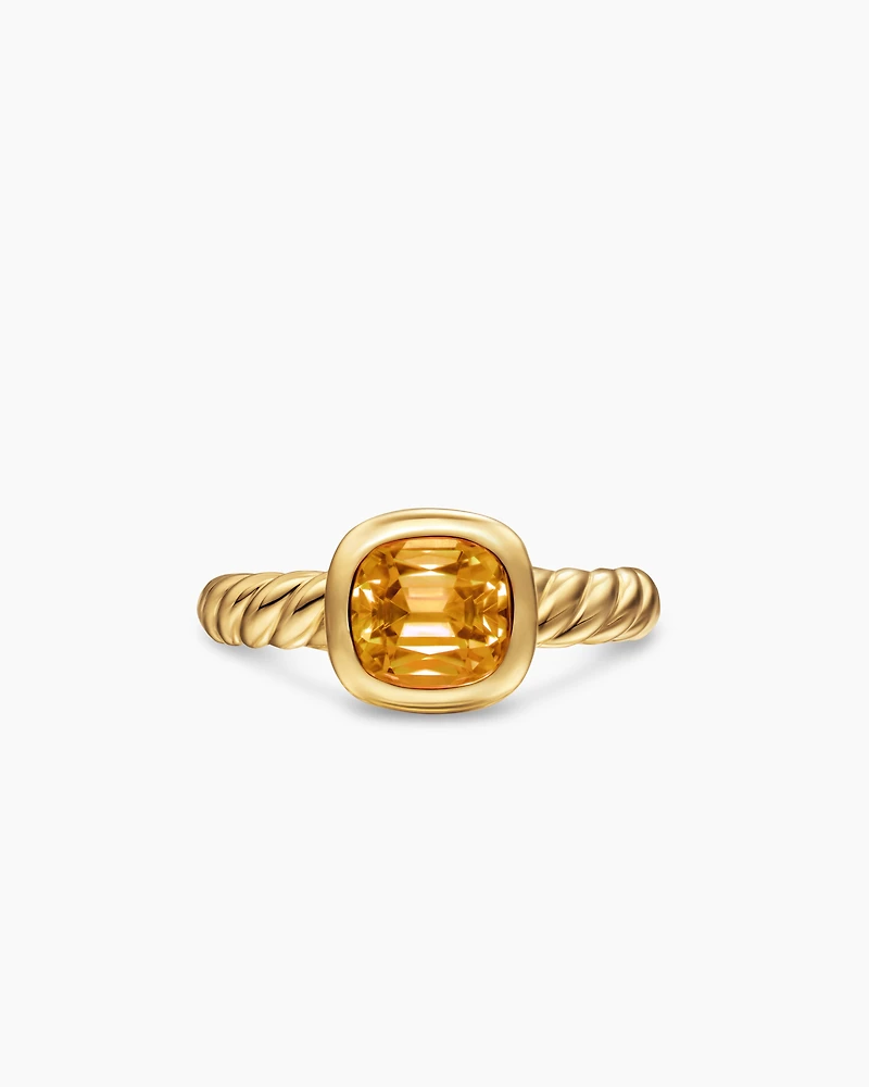 DY Mercer® Color Stone Ring 18K Yellow Gold with Citrine, 7mm