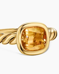 DY Mercer® Color Stone Ring 18K Yellow Gold with Citrine, 7mm