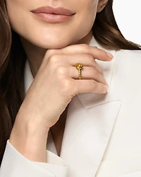 DY Mercer® Color Stone Ring 18K Yellow Gold with Citrine, 7mm