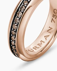 Streamline® Band Ring 18K Rose Gold with Cognac Diamonds, 6mm