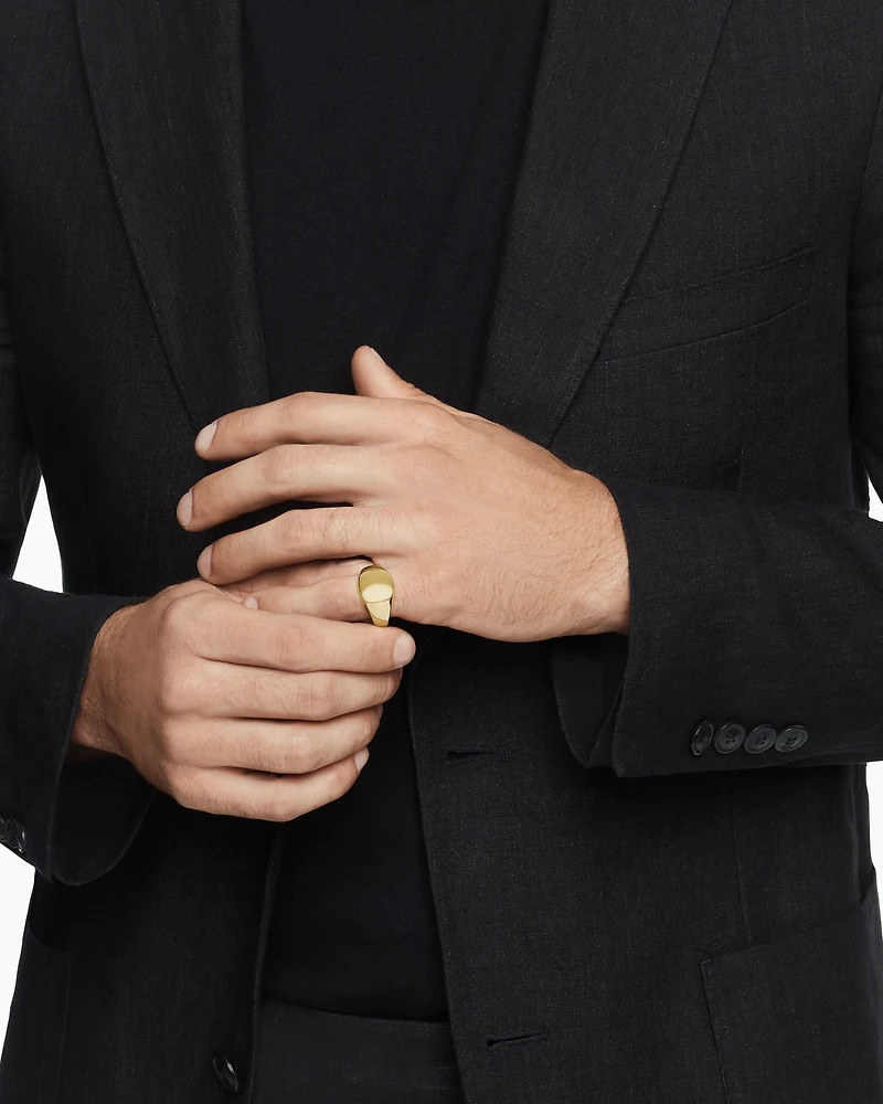 Streamline® Pinky Ring 18K Yellow Gold, 13mm