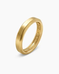 Beveled Band Ring in 18K Yellow Gold