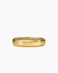 Beveled Band Ring in 18K Yellow Gold