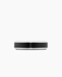 Bevelled Band Ring Grey Titanium with Black Titanium