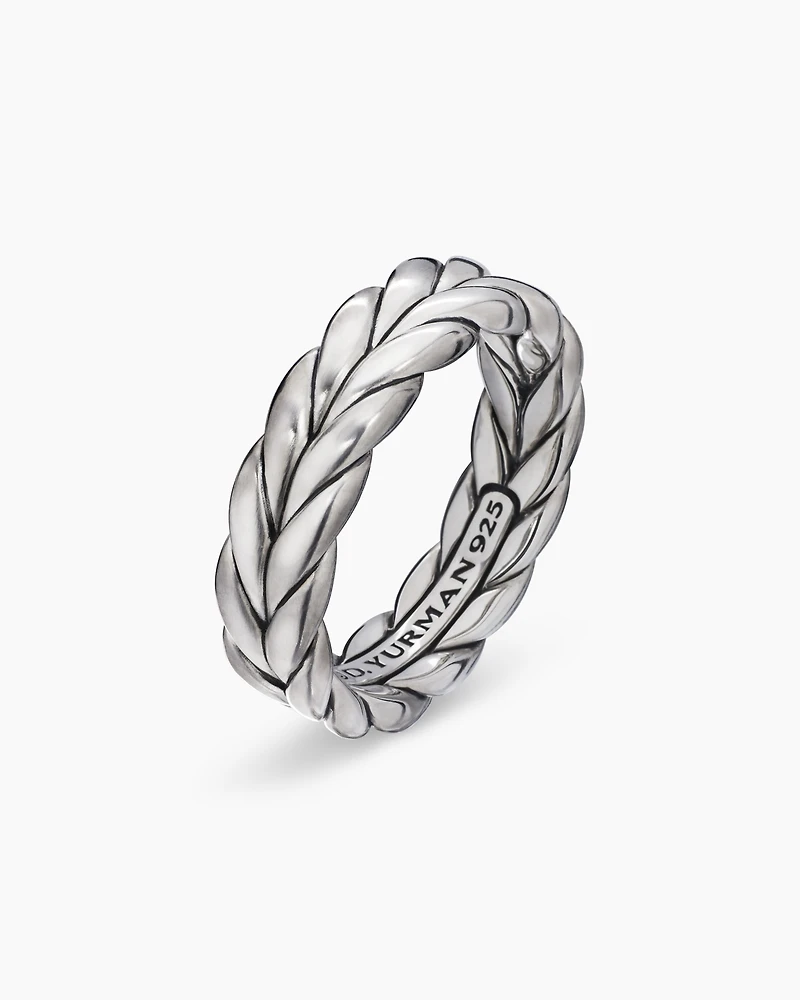 Chevron Band Ring Sterling Silver