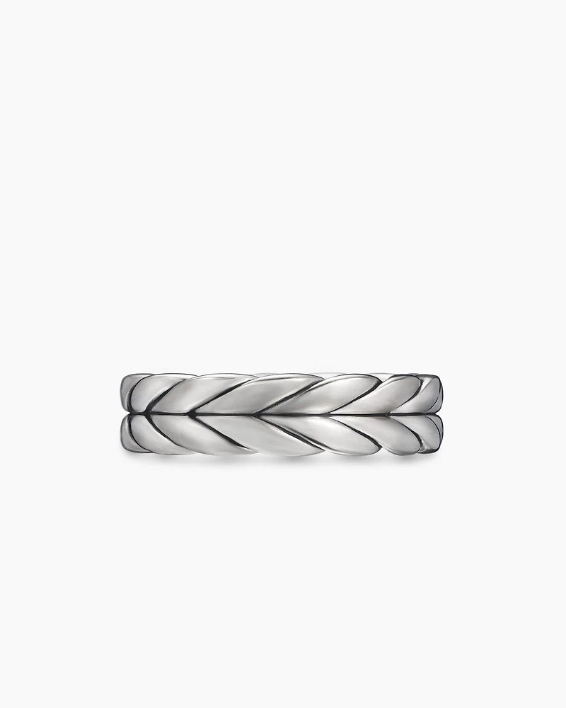 Chevron Band Ring Sterling Silver