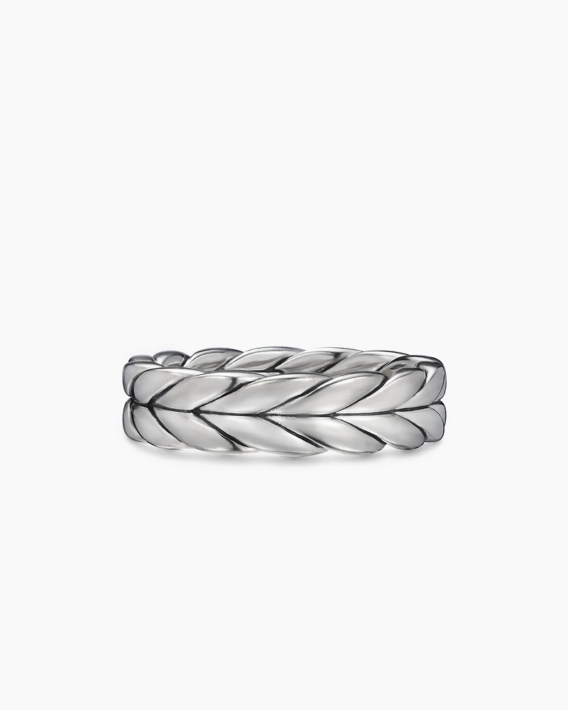 Chevron Band Ring Sterling Silver