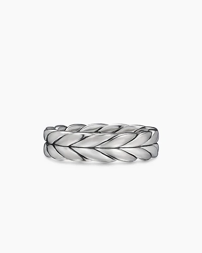 Chevron Band Ring Sterling Silver