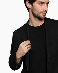 Streamline® Signet Ring Platinum, 14mm