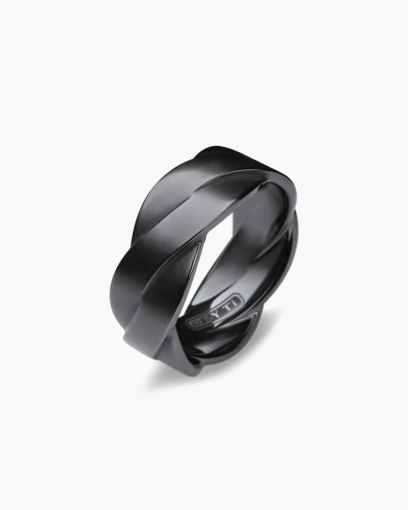 DY Helios™ Band Ring Black Titanium