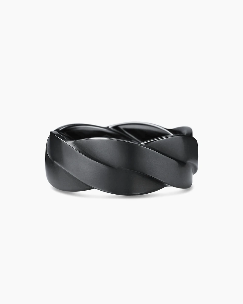 DY Helios™ Band Ring Black Titanium