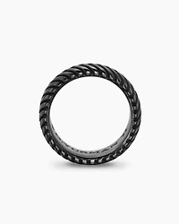 Chevron Band Ring Titanium