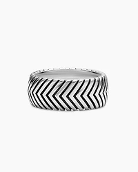 Chevron Band Ring Sterling Silver