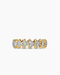 Armory® Band Ring in 18K Yellow Gold with Diamonds, 6.2mm