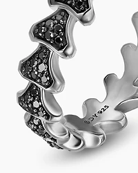 Armory® Band Ring Sterling Silver with Black Diamonds, 6.2mm