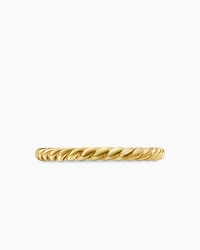 DY Cable Band Ring 18K Yellow Gold
