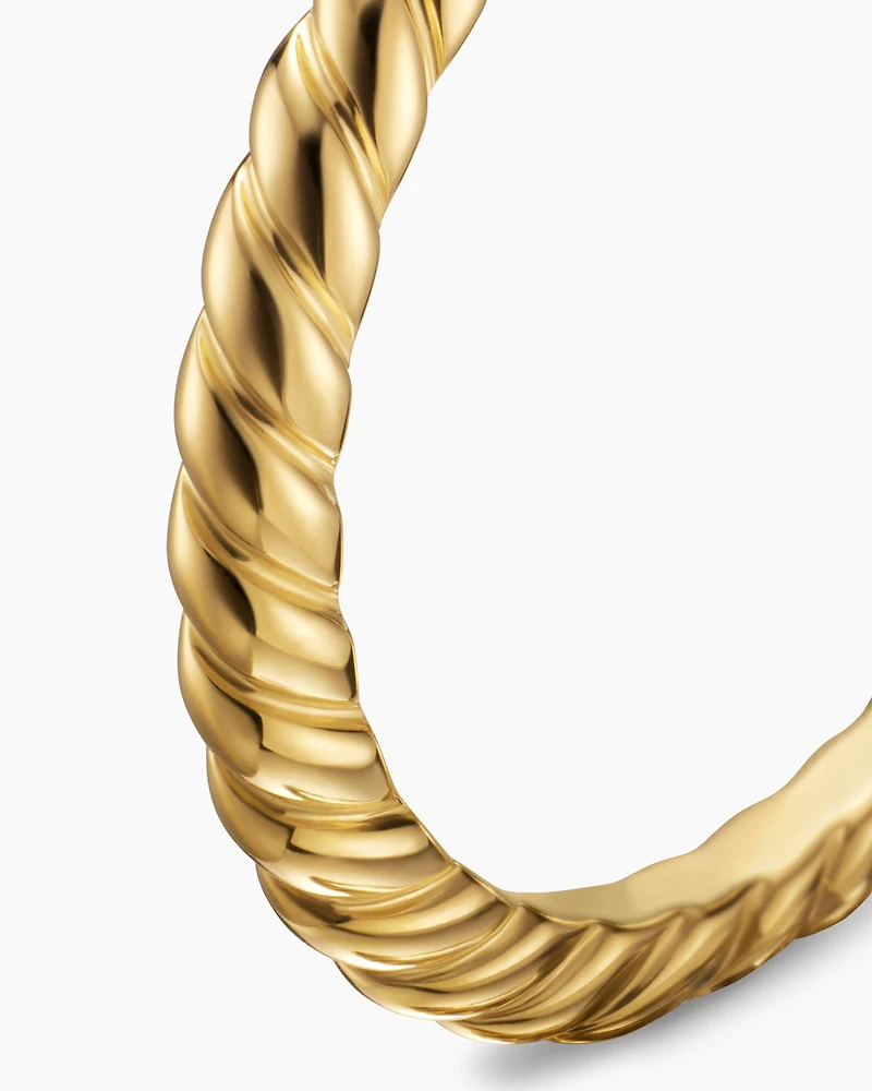 DY Cable Band Ring 18K Yellow Gold