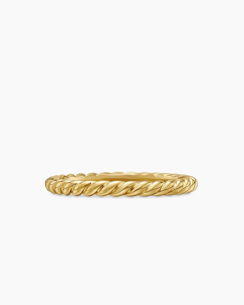 DY Cable Band Ring 18K Yellow Gold