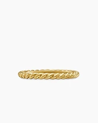 DY Cable Band Ring 18K Yellow Gold