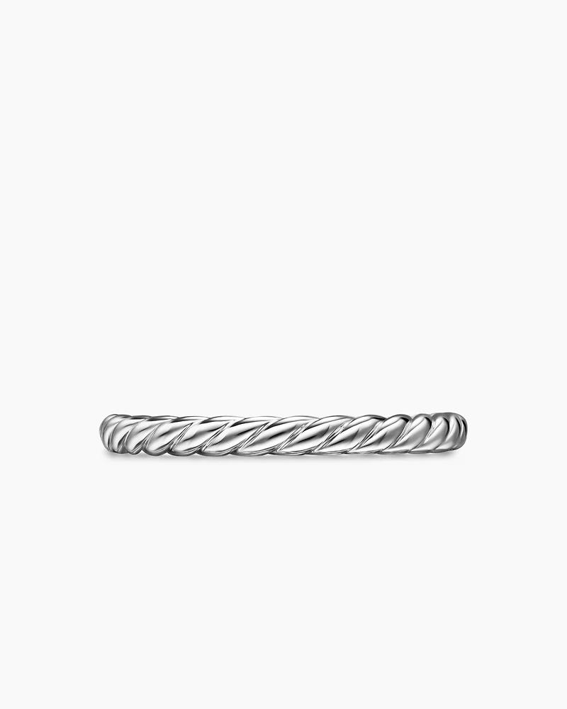 DY Cable Band Ring Platinum