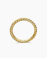 DY Cable Band Ring 18K Yellow Gold, 2.45mm
