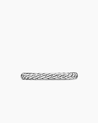 DY Cable Band Ring Platinum, 2.45mm