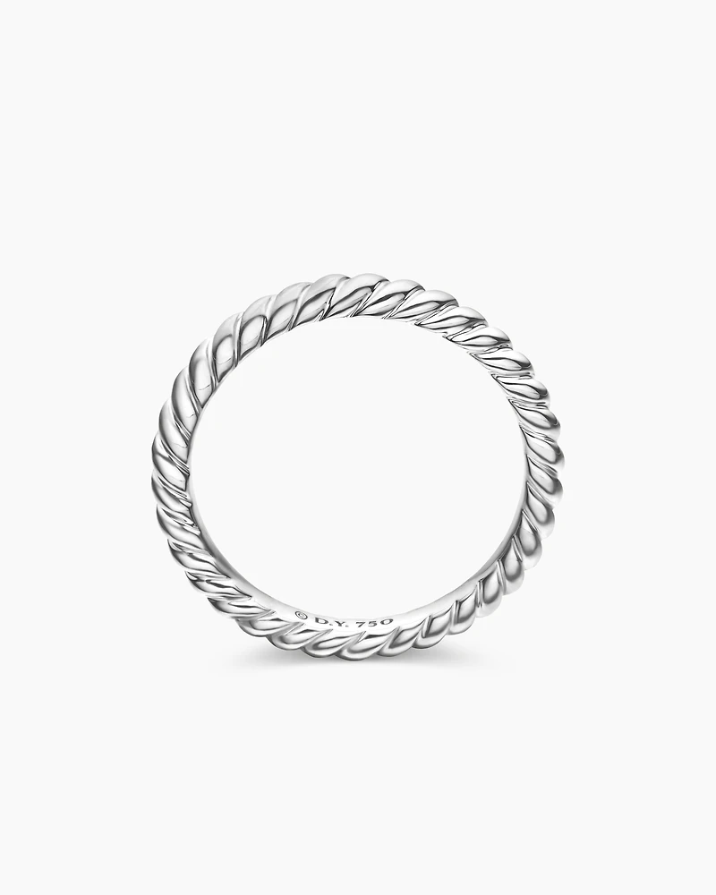 DY Cable Band Ring Platinum, 2.45mm