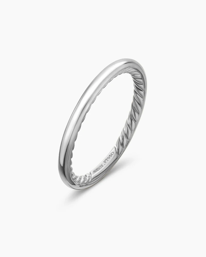 DY Eden Band Ring Platinum, 2mm