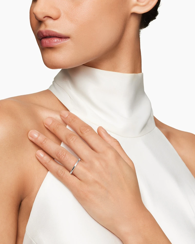 DY Eden Band Ring Platinum, 2mm