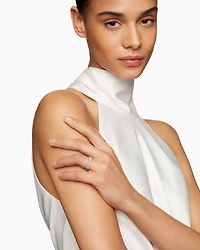 DY Crossover® Band Ring Platinum with Diamonds, 5.2mm