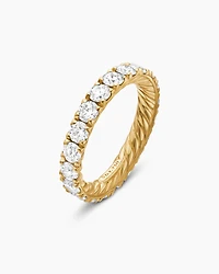 DY Eden Band Ring in 18K Yellow Gold with Diamonds, 3.6mm