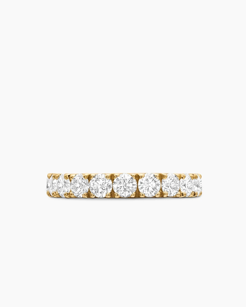DY Eden Band Ring in 18K Yellow Gold with Diamonds, 3.6mm