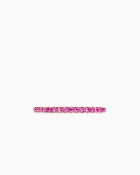 DY Eden Band Ring 18K Rose Gold with Pavé Pink Sapphires, 1.85mm
