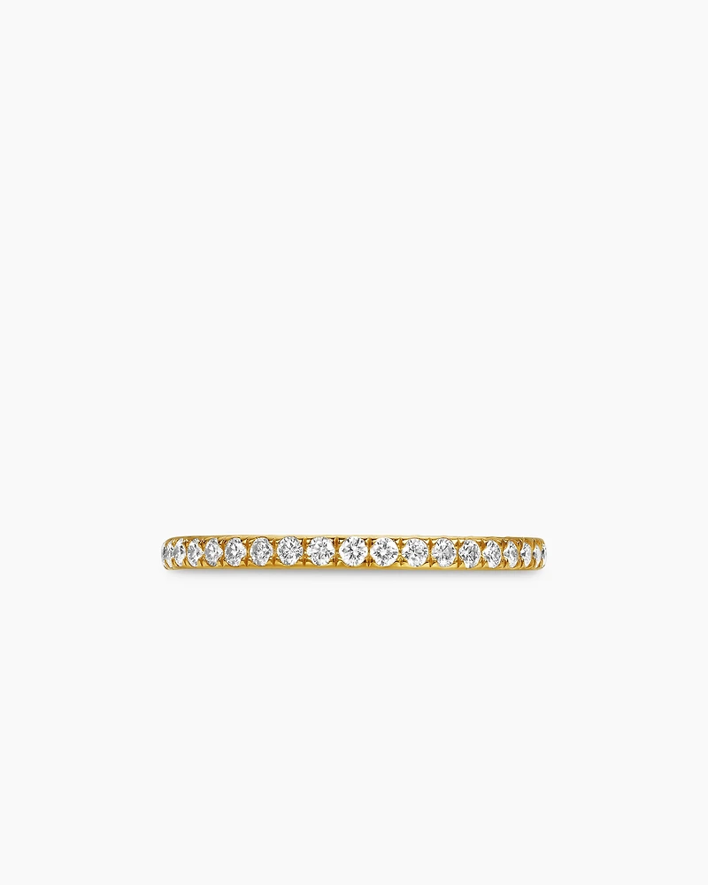DY Eden Partway Band Ring 18K Yellow Gold with Diamonds