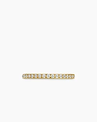 DY Eden Partway Band Ring 18K Yellow Gold with Diamonds