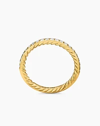 DY Eden Partway Band Ring 18K Yellow Gold with Diamonds