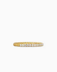DY Eden Partway Band Ring 18K Yellow Gold with Diamonds