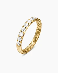 DY Eden Partway Band Ring 18K Yellow Gold with Diamonds
