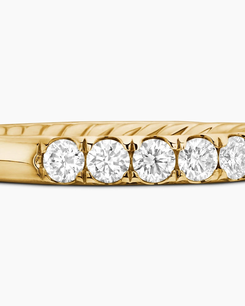 DY Eden Partway Band Ring 18K Yellow Gold with Diamonds