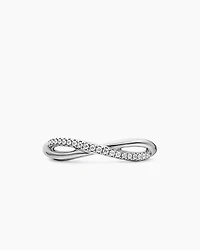 DY Infinity Band Ring Platinum with Diamonds, 4.18mm